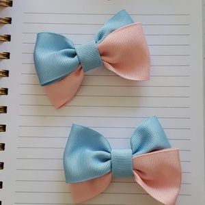 Bicolor Bows (pairs)